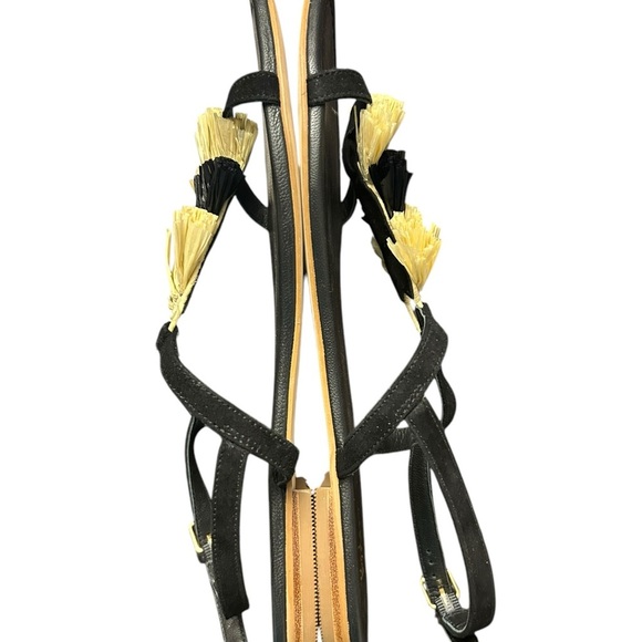 Boden Sarah black fringe sandals Size 42 or 10 1/2 - Picture 4 of 10